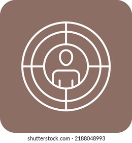 Target vector icon. Can be used for printing, mobile and web applications.