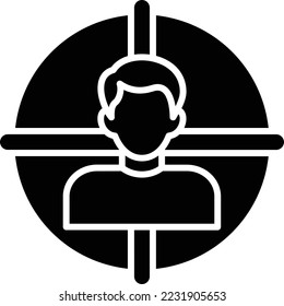 Target vector icon. Can be used for printing, mobile and web applications.