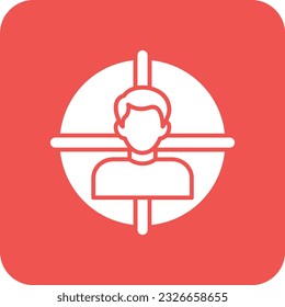 Icono de vector de destino. Se puede usar para imprimir, móviles y aplicaciones web.