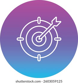 Target vector icon. Can be used for printing, mobile and web applications.