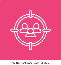 Target vector icon. Can be used for printing, mobile and web applications.