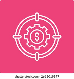 Ícone do vetor de destino. Pode ser usado para impressão, aplicativos móveis e da Web.