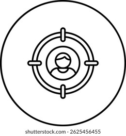 Target vector icon. Can be used for printing, mobile and web applications.