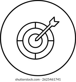 Ícone do vetor de destino. Pode ser usado para impressão, aplicativos móveis e da Web.