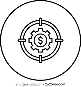 Target vector icon. Can be used for printing, mobile and web applications.