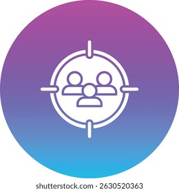 Icono de Vector de destino. Se puede utilizar para aplicaciones de impresión, móviles y de Web.