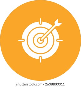 Target vector icon. Can be used for printing, mobile and web applications.