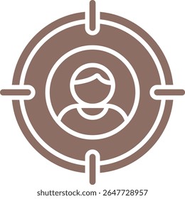 Icono de Vector de destino. Se puede utilizar para aplicaciones de impresión, móviles y de Web.