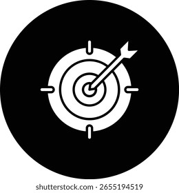 Icono de Vector de destino. Se puede utilizar para aplicaciones de impresión, móviles y de Web.