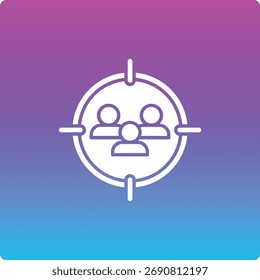 Icono de Vector de destino. Se puede utilizar para aplicaciones de impresión, móviles y de Web.