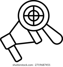 Icono de Vector de destino. Se puede utilizar para aplicaciones de impresión, móviles y de Web.