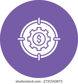Icono de Vector de destino. Se puede utilizar para aplicaciones de impresión, móviles y de Web.