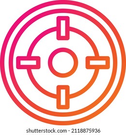 Ilustración de diseño de iconos vectores de destino