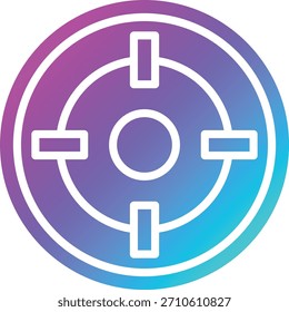 Ilustración de diseño de icono de Vector objetivo