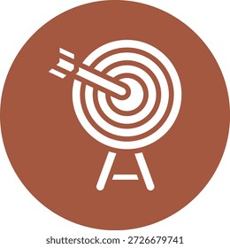Ilustración de diseño de icono de Vector objetivo