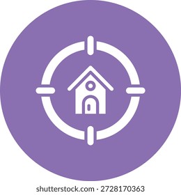 Ilustración de diseño de icono de Vector objetivo