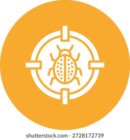 Ilustración de diseño de icono de Vector objetivo