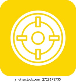 Ilustración de diseño de icono de Vector objetivo