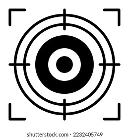 Target vector icon design isolated on white background