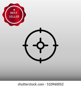 Target Vector Icon Illustration