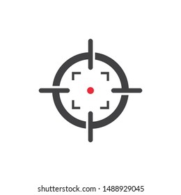 Target Vector icon illustration design template