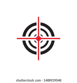 Target Vector icon illustration design template