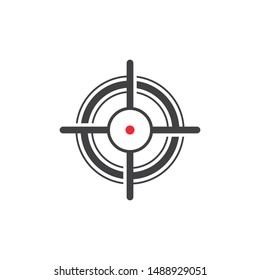 Target Vector icon illustration design template