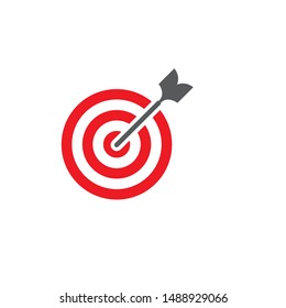 Target Vector icon illustration design template