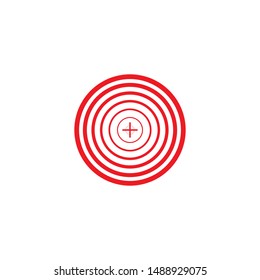 Target Vector icon illustration design template