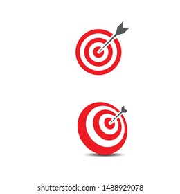 Target Vector icon illustration design template