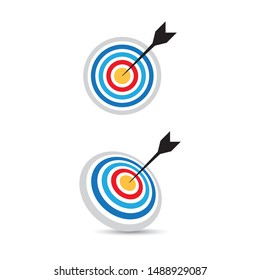Target Vector icon illustration design template