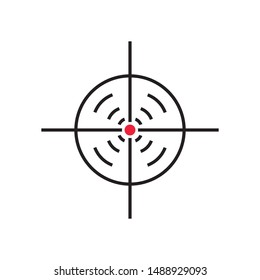 Target Vector icon illustration design template