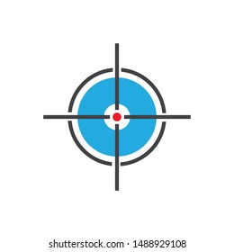 Target Vector icon illustration design template