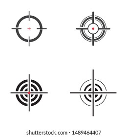 Target Vector icon illustration design template