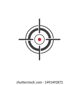 Target Vector icon illustration design template