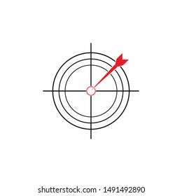 Target Vector icon illustration design template