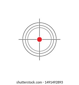 Target Vector icon illustration design template