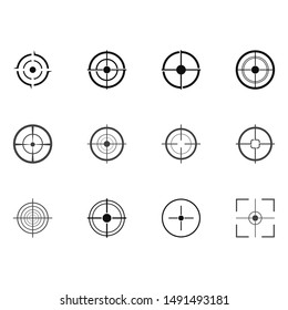 Target Vector icon illustration design template