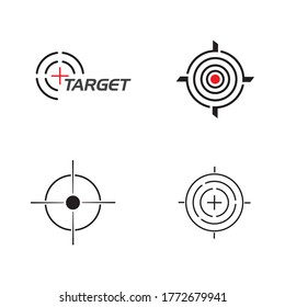 Target Vector icon illustration design template