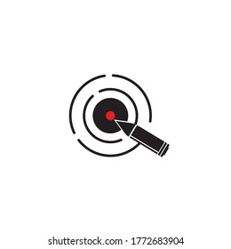 Target Vector icon illustration design template