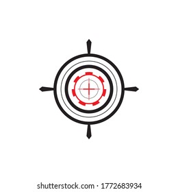 Target Vector icon illustration design template