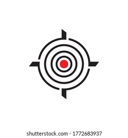 Target Vector icon illustration design template
