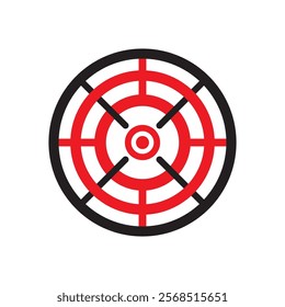 Target vector icon illustration logo