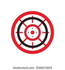 Target vector icon illustration logo