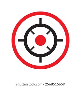 Target vector icon illustration logo