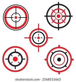 Target vector icon illustration logo