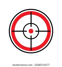 Target vector icon illustration logo