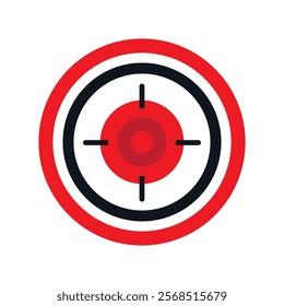 Target vector icon illustration logo
