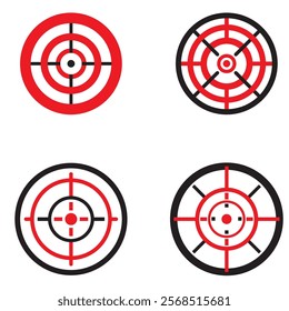 Target vector icon illustration logo
