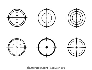 Target Vector icon illustration. Set of target icon 